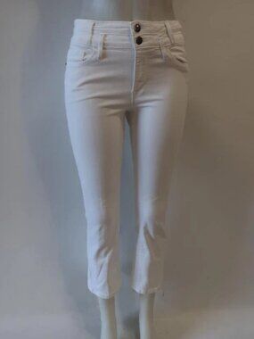 Womens Frame (Item- 35) White Le Crop Mini Boot Jeans 29